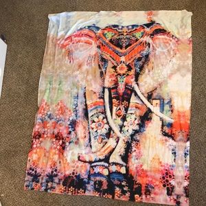 Colorful elephant tapestry